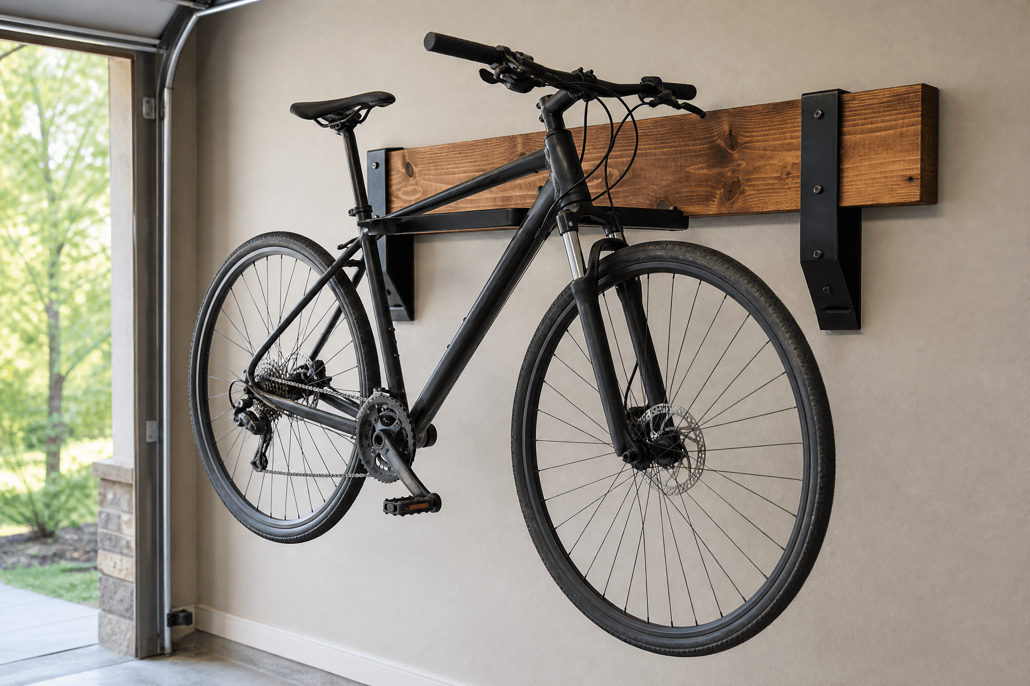 Wall bike rack reference build
